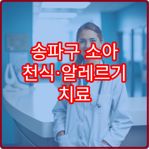 송파구 소아 천식·알레르기 치료 가능한 병원 안내