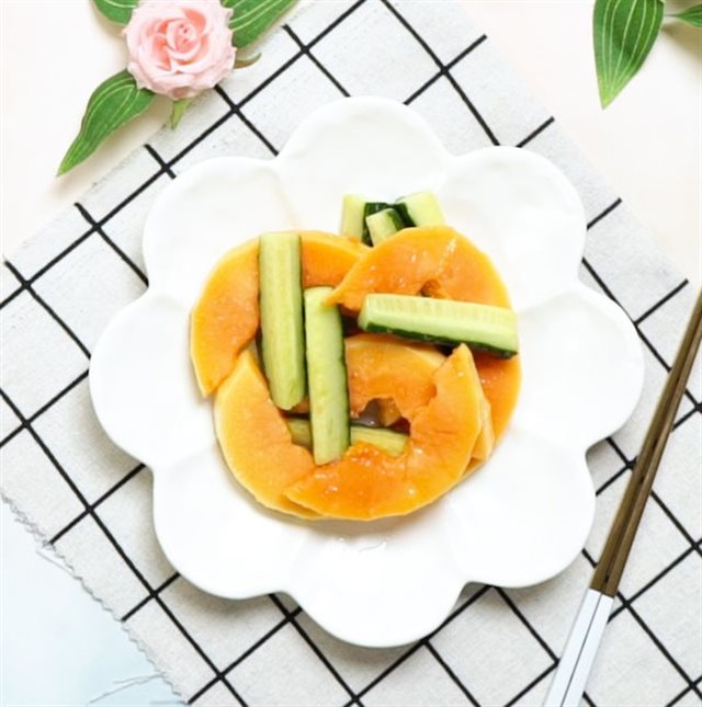 Đu Đủ Trộn Dưa Leo