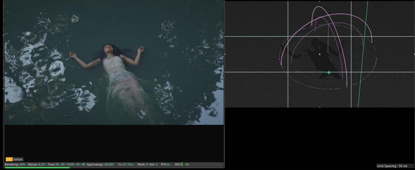 Early Ophelia composition study