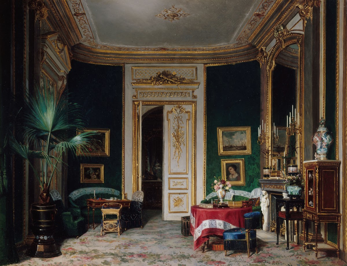 Salon de lhôtel Wendel rue de Clichy 1870