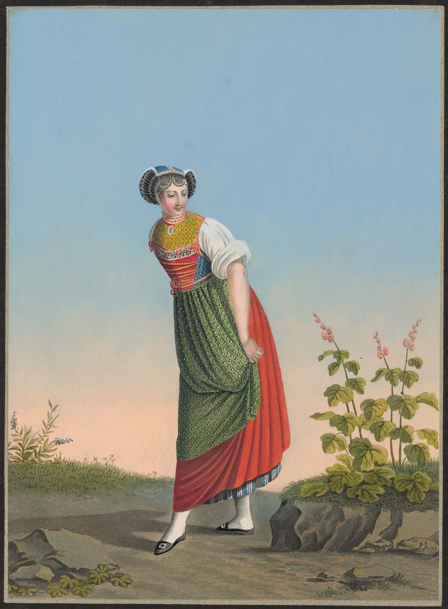 Marie Koenig Fille dun particulier aisé du Canton de St Gall 1825 1830