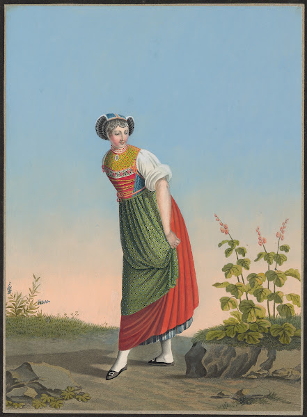 Marie Koenig Fille dun particulier aisé du Canton de St Gall 1825 1830