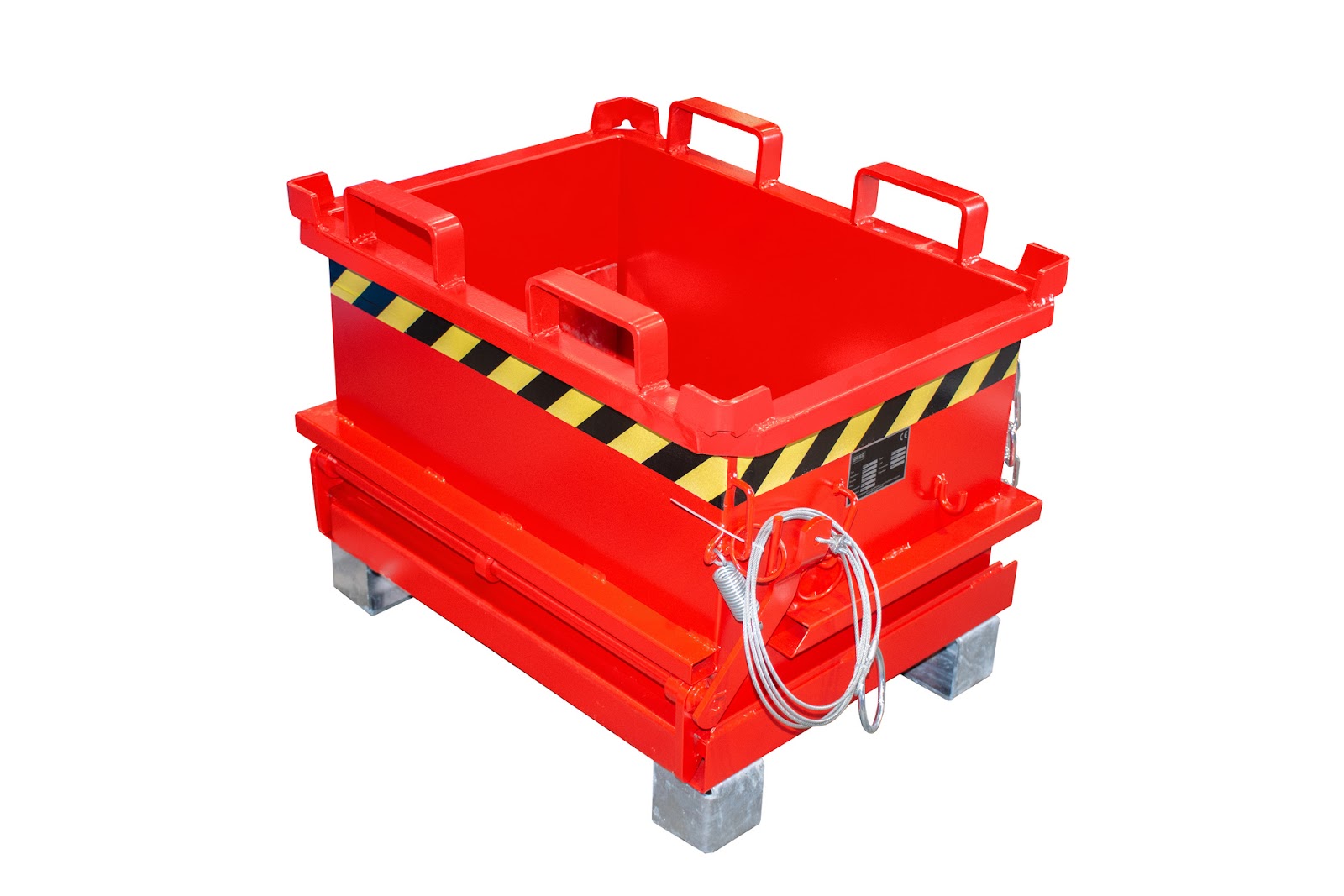 Mini-Bodemklepcontainer MSB 150, gelakt, Vuurrood