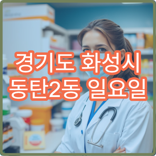 경기도 화성시 동탄2동 일요일 당번약국 안내 오늘 영업 약국 위치