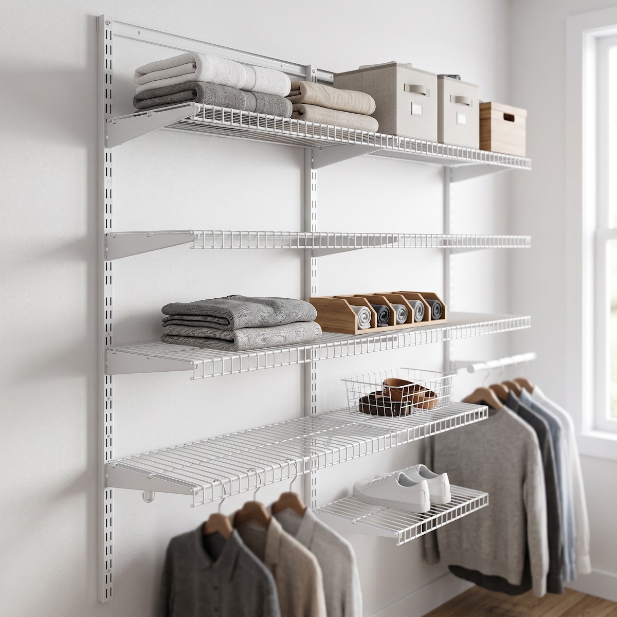 Best Closet Organizer Systems for Small Bedrooms (2026) - PRODUCT 1 — ClosetMaid ShelfTrack