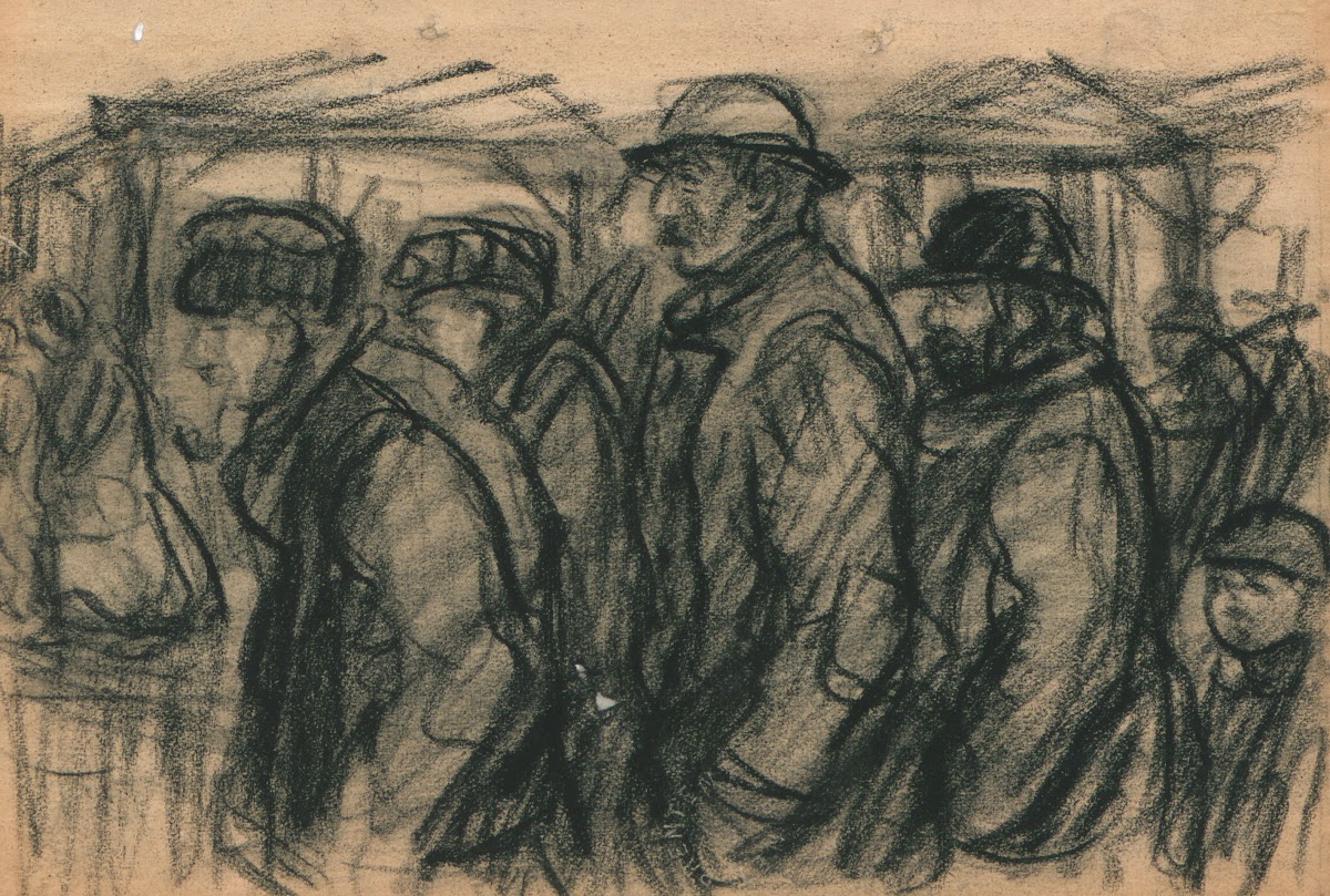 Emigranten op doortocht in Antwerpen 1904