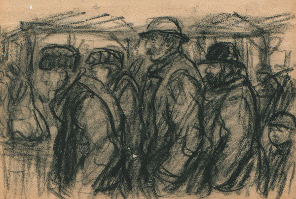 Emigranten op doortocht in Antwerpen 1904