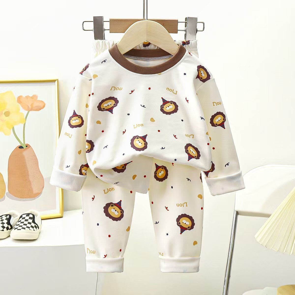 Children's thermal pajamas, 2-piece, warm