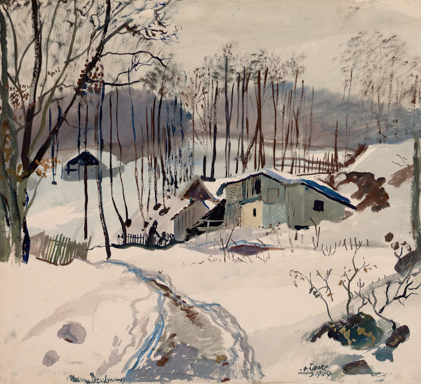 Winterlandschaft in Pressbaum 1944