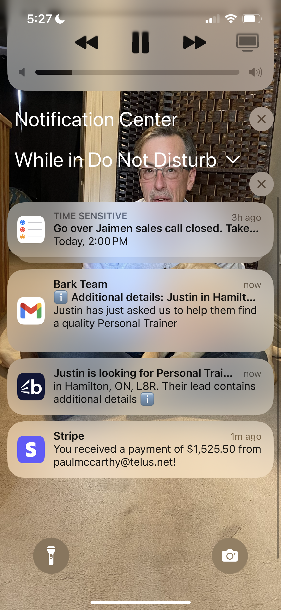 Stripe — active client payments