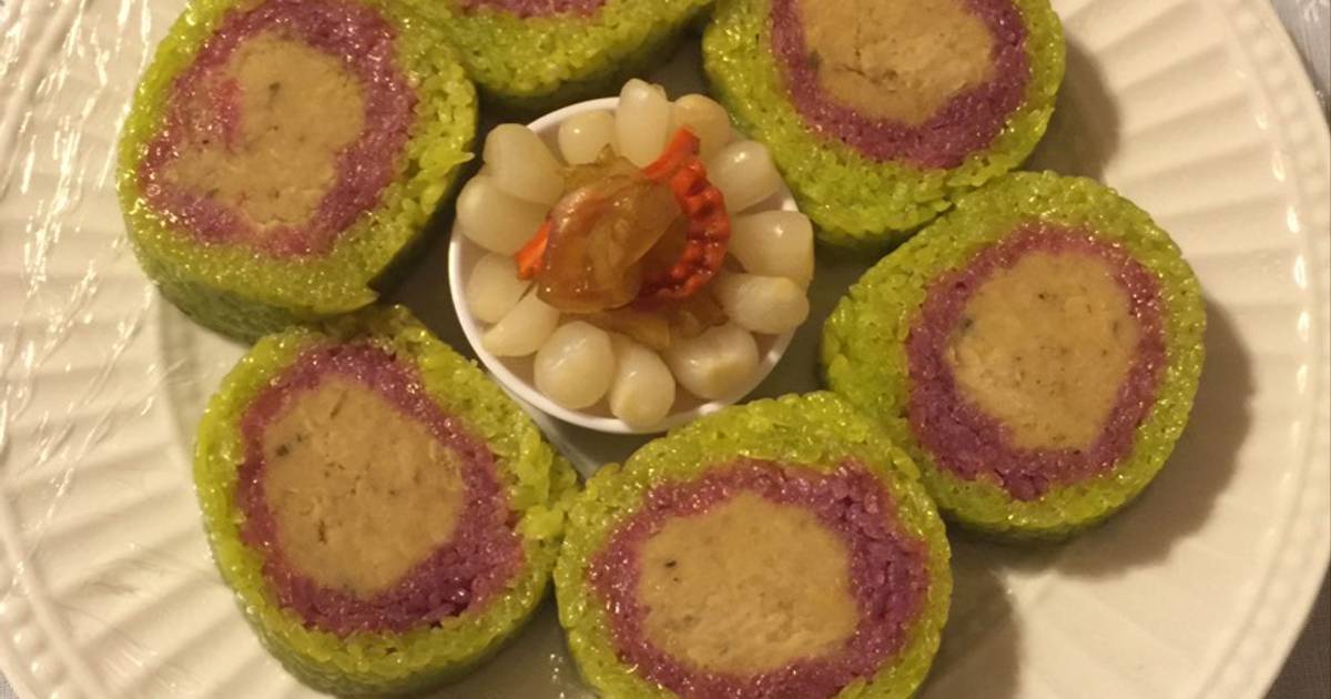 Bánh tét ba màu !