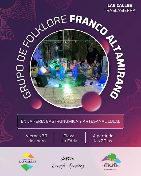 Show de Folklore con Franco Altamirano en la Feria Local