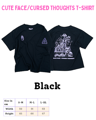 CUTE FACE/CURSED THOUGHTS T-SHIRT