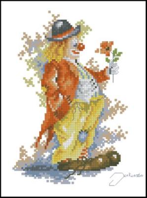 CMP 190057 Clown With Flowers