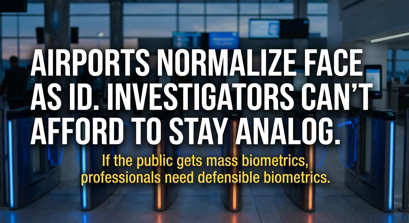 Airports Are Running Mass Face Scans. Investigators Can't Stay Analog.