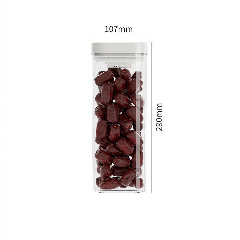 Plastic storage container with pressure seal