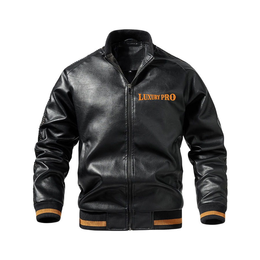 2D Zip Leather Jacket