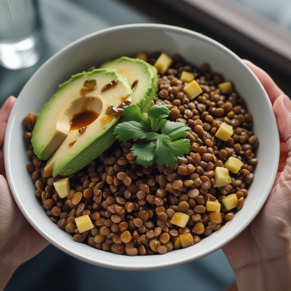 Final Moroccan Spiced Lentil & Avocado Power Bowl