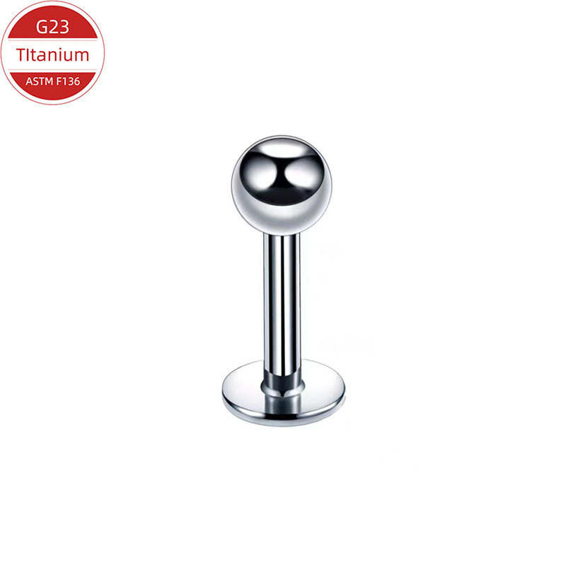 Titan-Piercingstab mit Innengewinde
