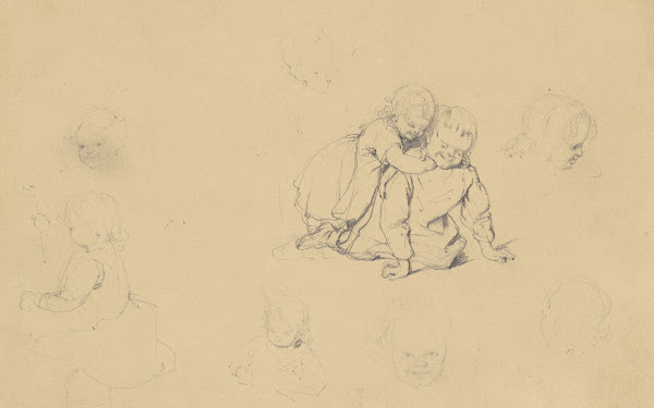 Studies of Children at Play c 1840 1850