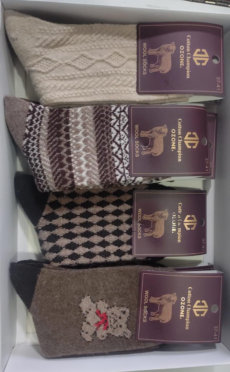 Ladies Socks-Cotton Champion Ozone Qtr length