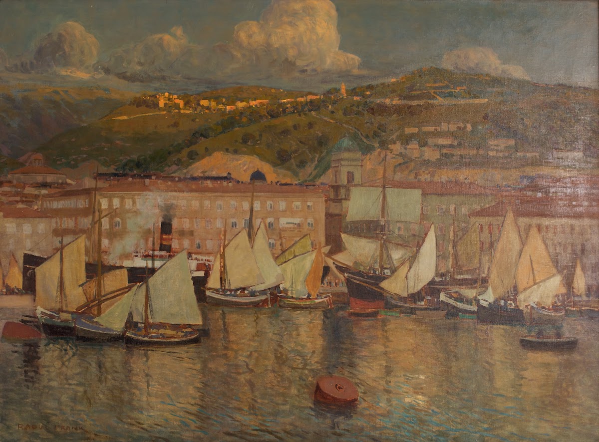 Sommerabend Hafen Von Fiume 1905