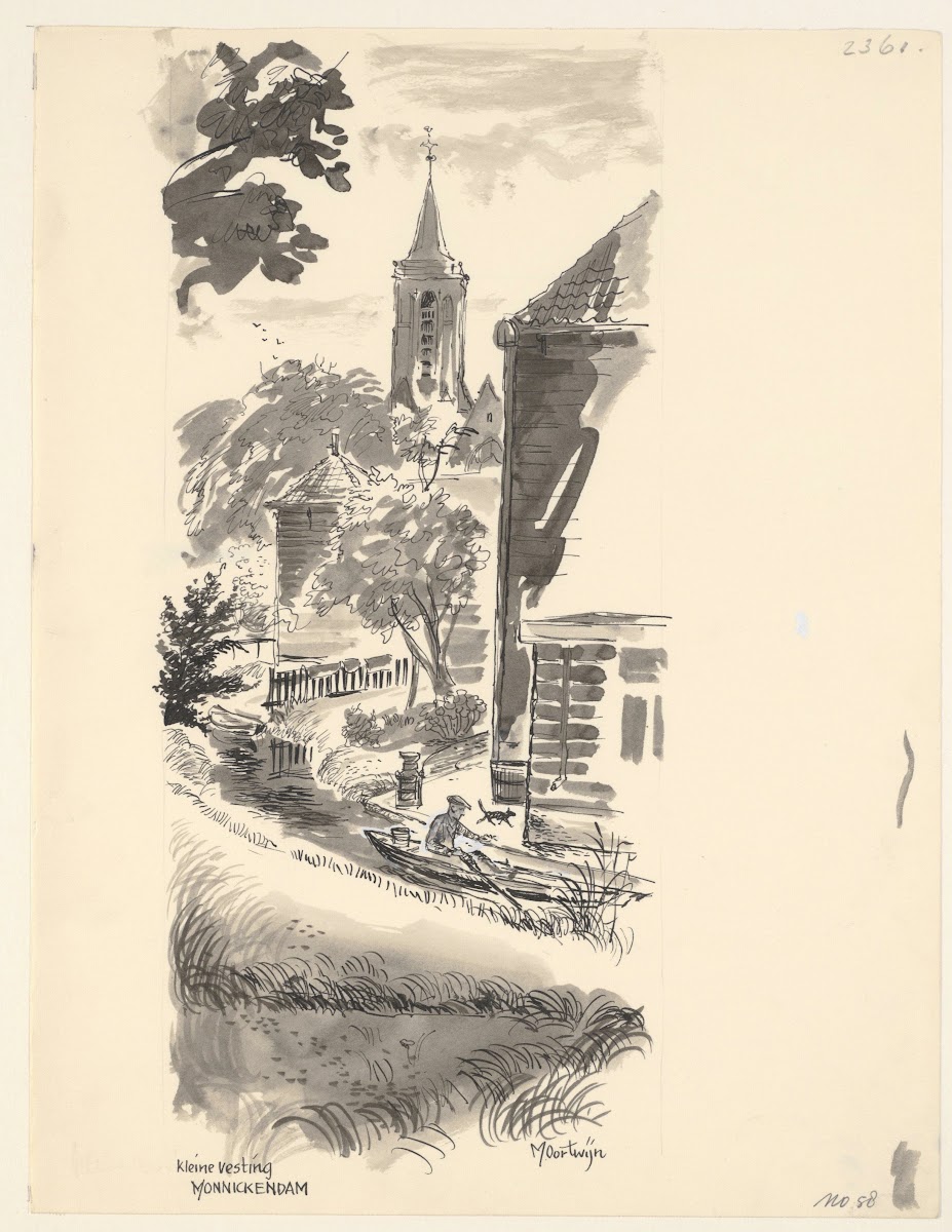 Kleine vesting Monnickendam 1950