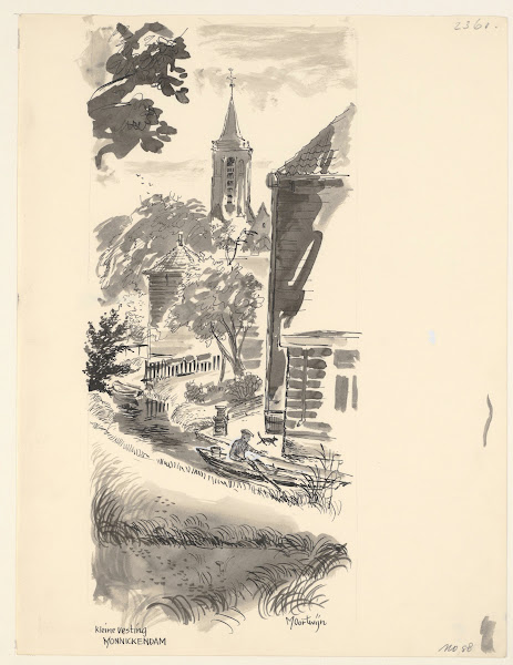 Kleine vesting Monnickendam 1950