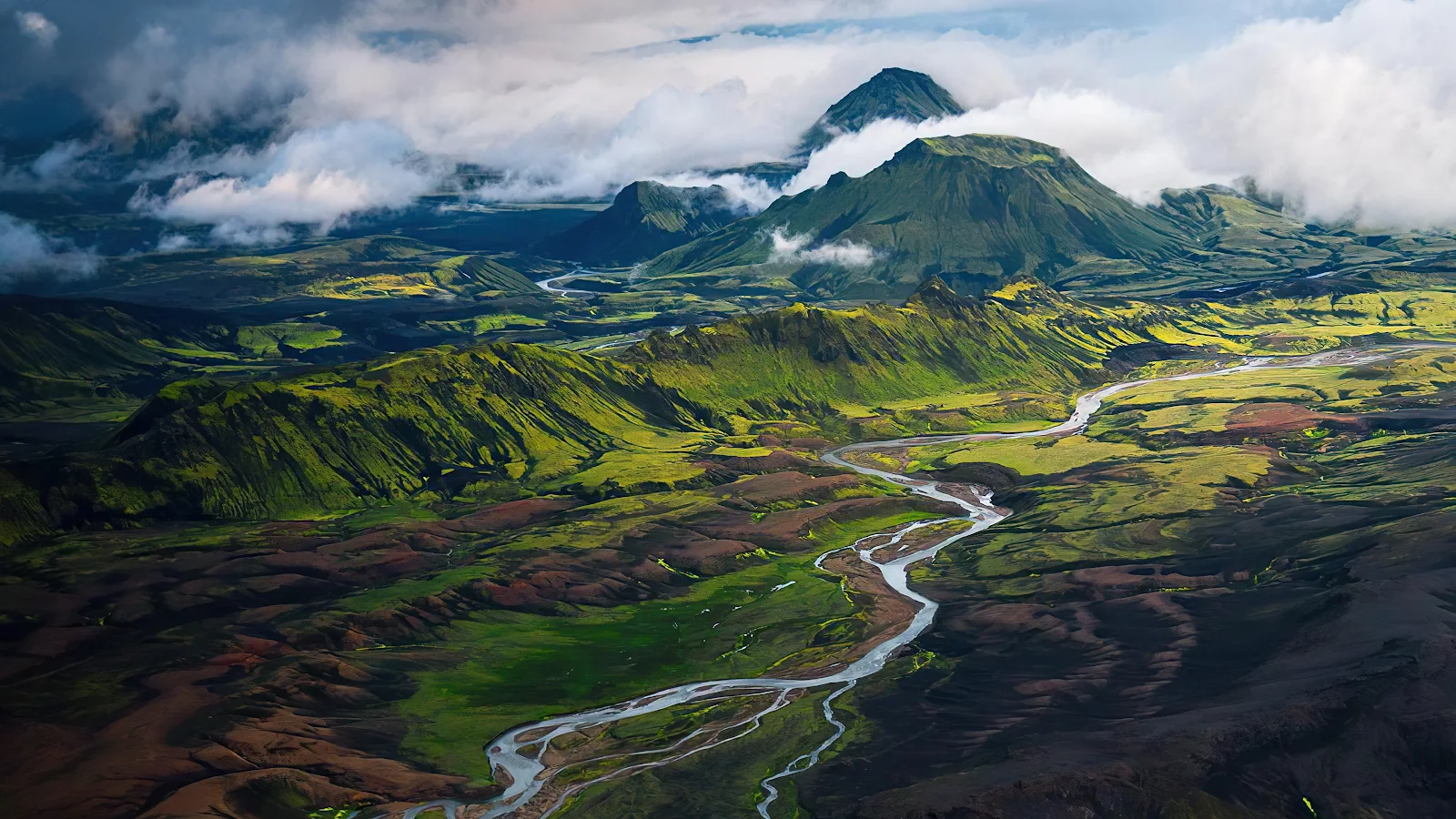 Nature, Landscape, River, Mountains, Sky 4K Desktop, iPhone Wallpaper Background