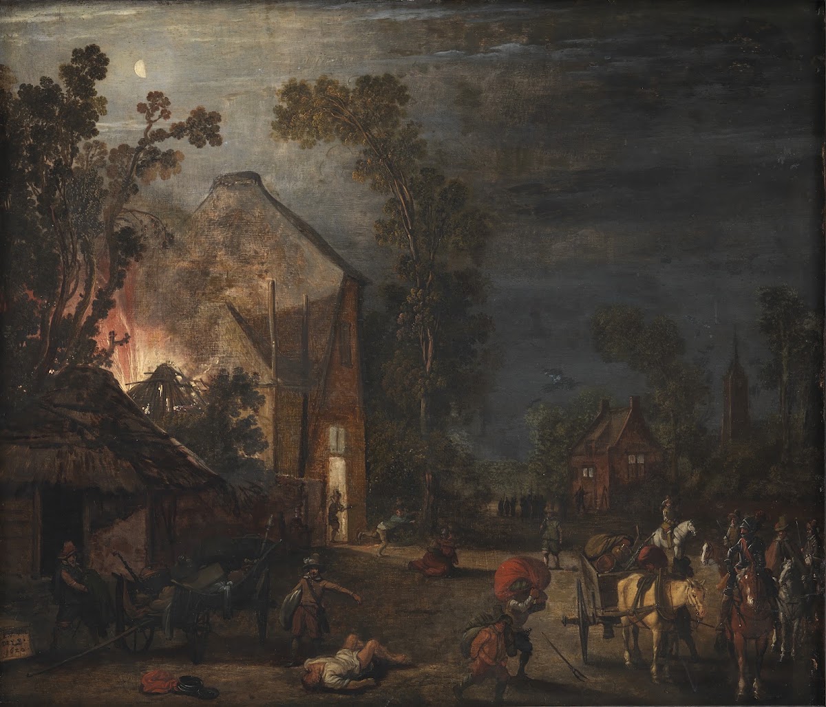 A Village Looted at Night 1619   1620