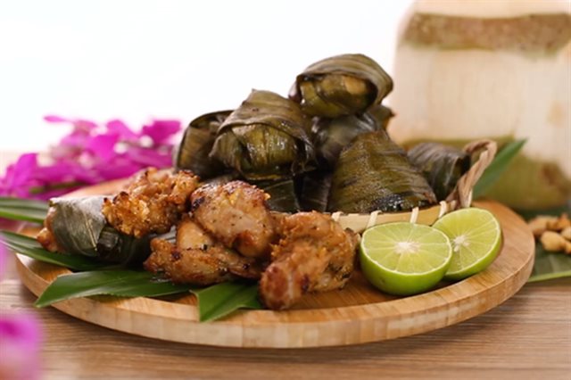 Gà Chiên Lá Dứa Thơm Lừng