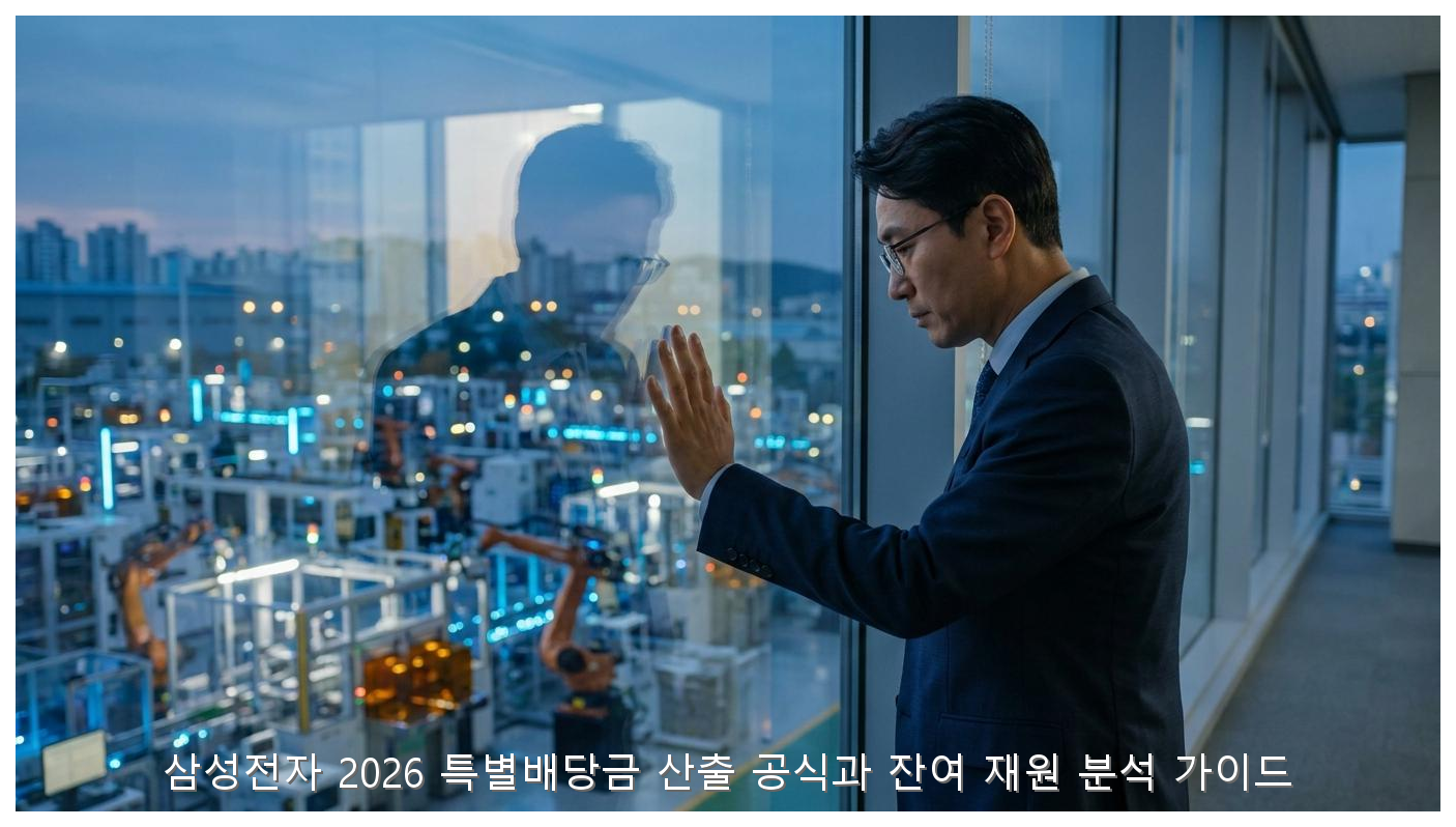 삼성전자 2026 특별배당금 산출 공식과 잔여 재원 분석 가이드 핵심 안내 및 분석 인포그래픽 (5)