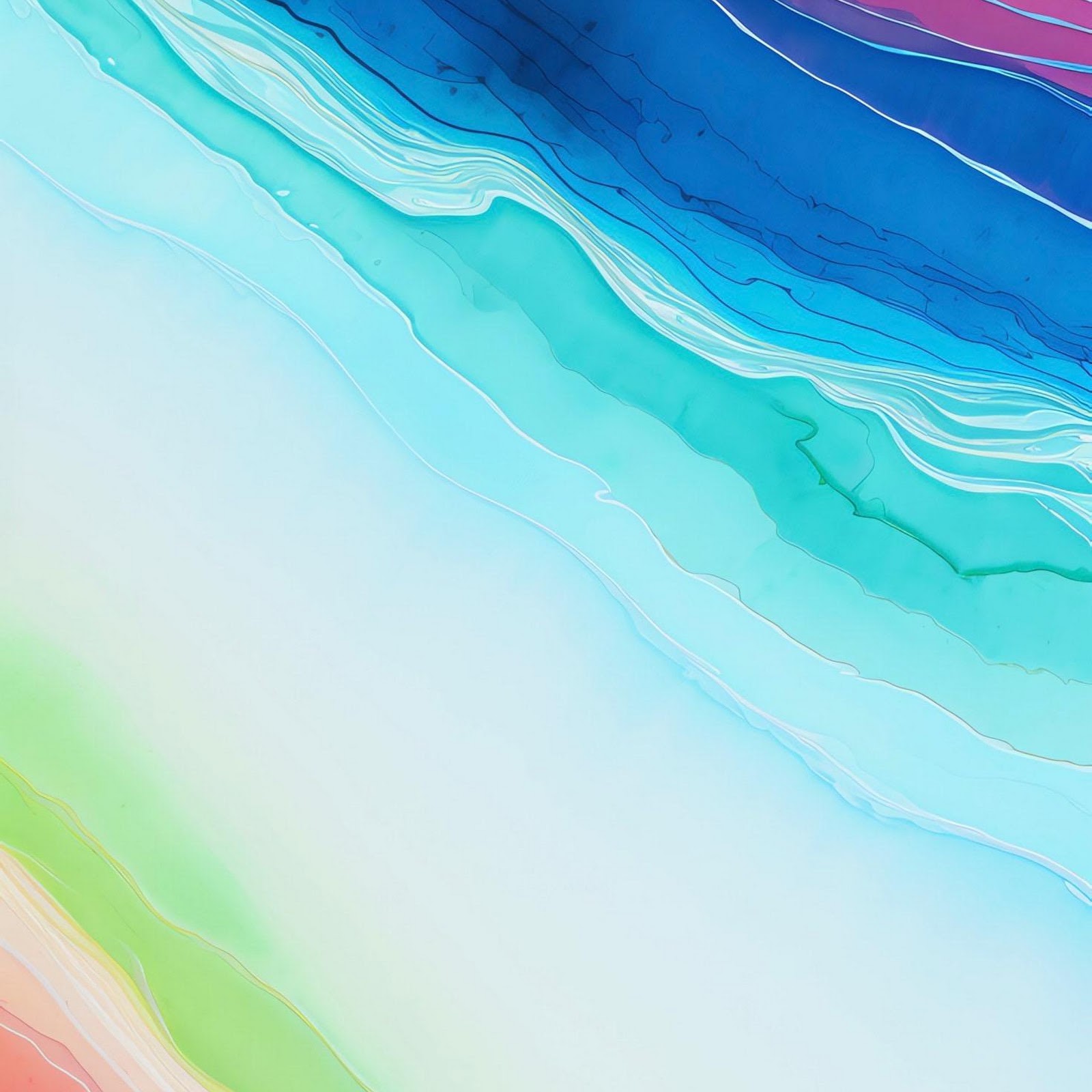 Download Vibrant Layered Fluid Ink Art 2K iPhone