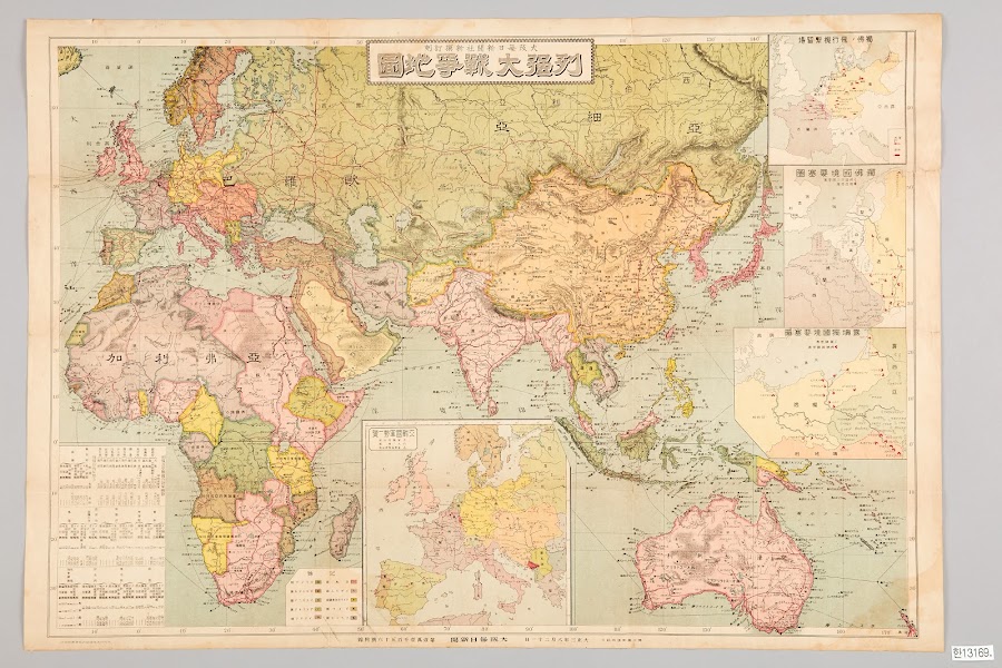 1914년_列强大戰爭地圖