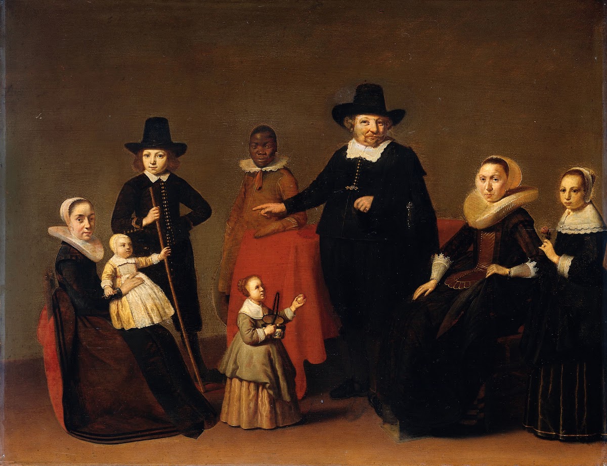Family Group with a black Man c 1631   c 1650