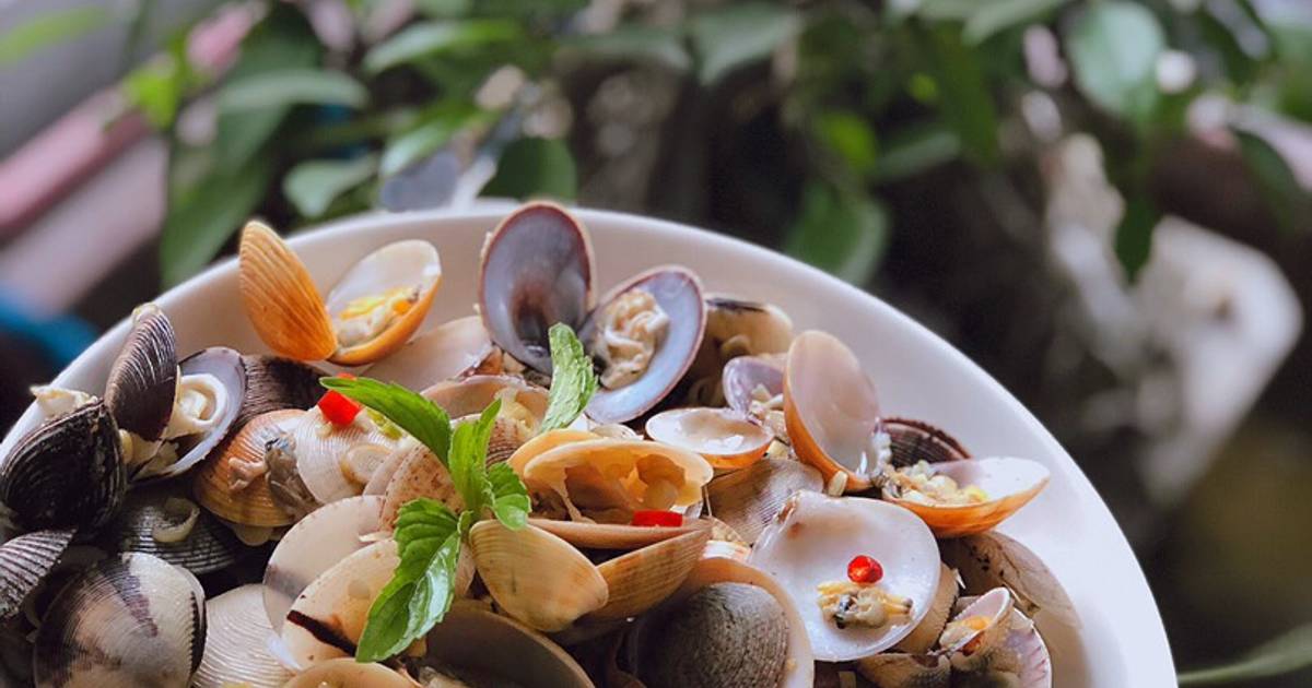 Nghêu xào sả ớt