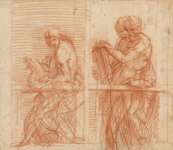 Study of Figures Behind a Balustrade 1522