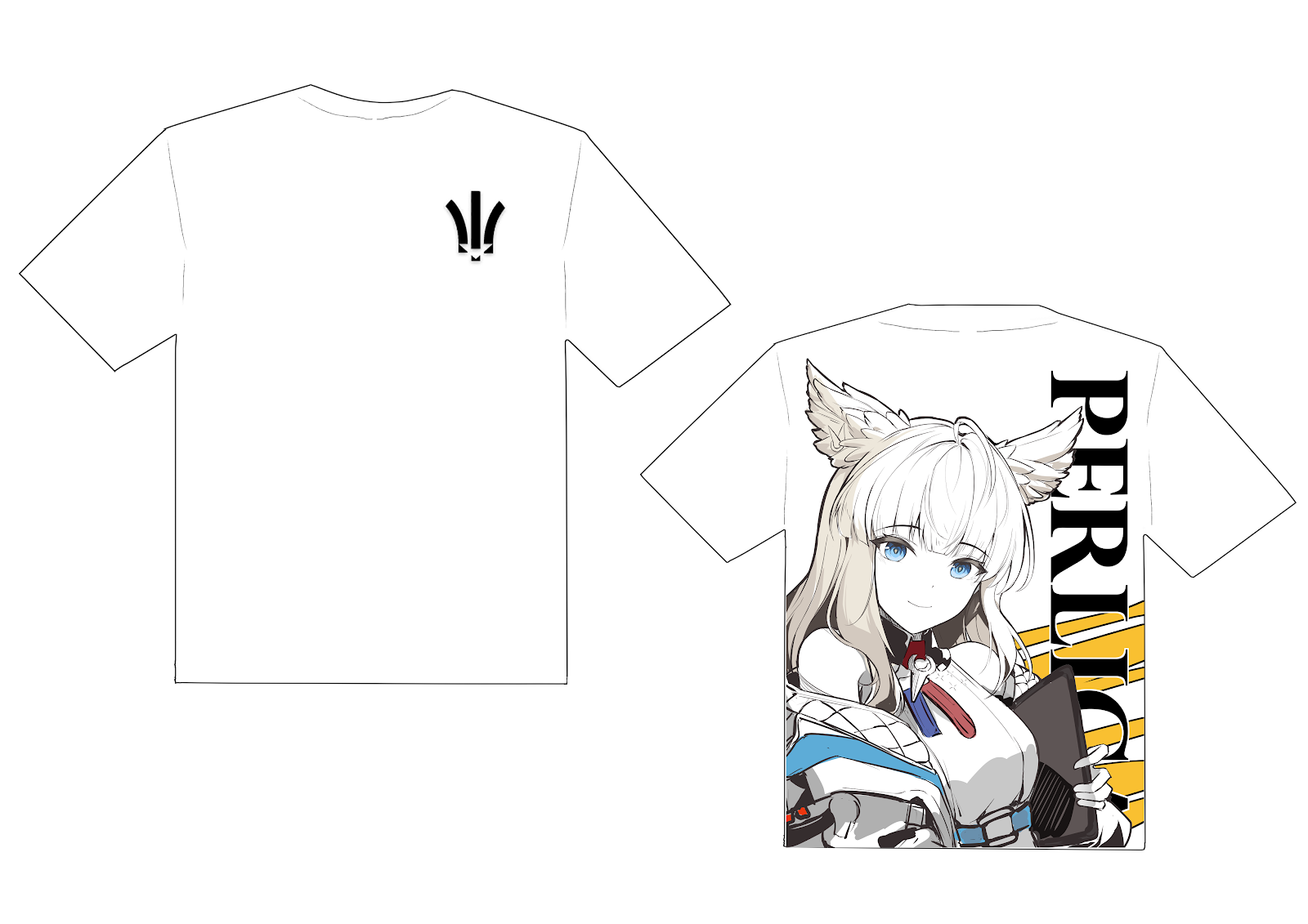 T-Shirt Perlica White by Karbiter ( Yuki Azuya )