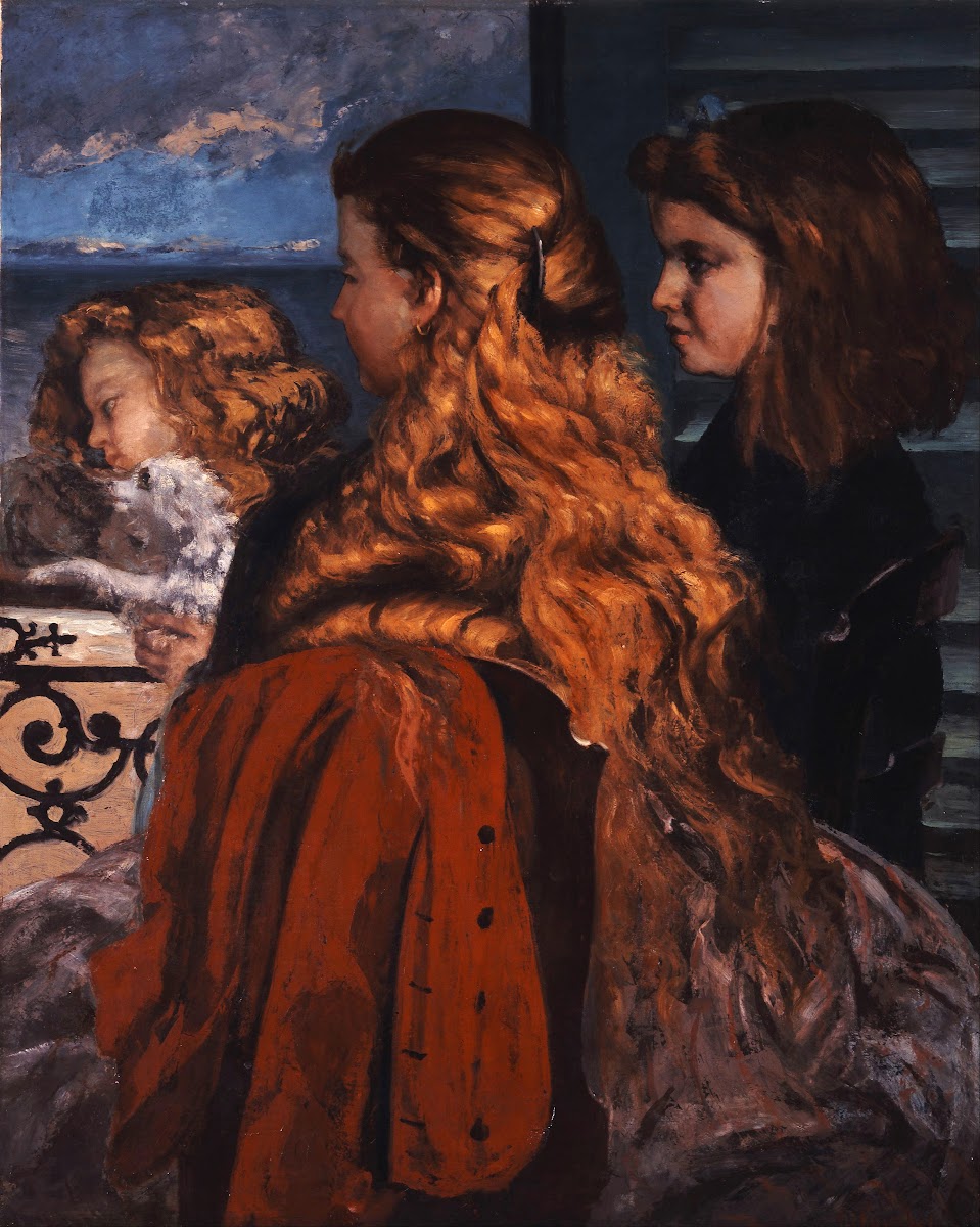 Three Young Englishwomen by a Window 1865