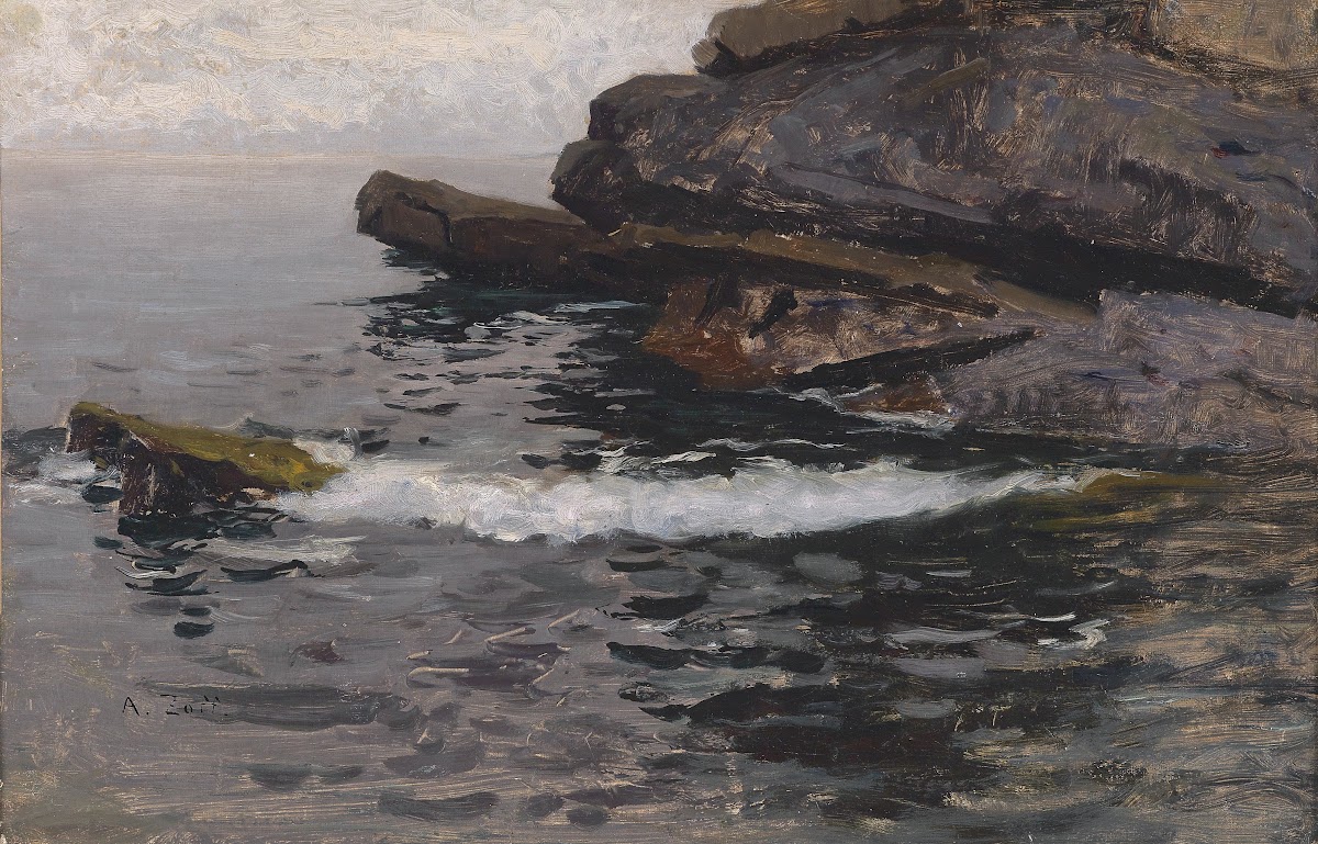 Felsküste bei Capo Lungo 1880