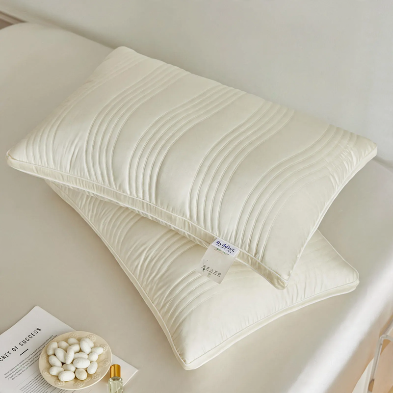 Flat Pillow, 48×74 cm, Natural Silk