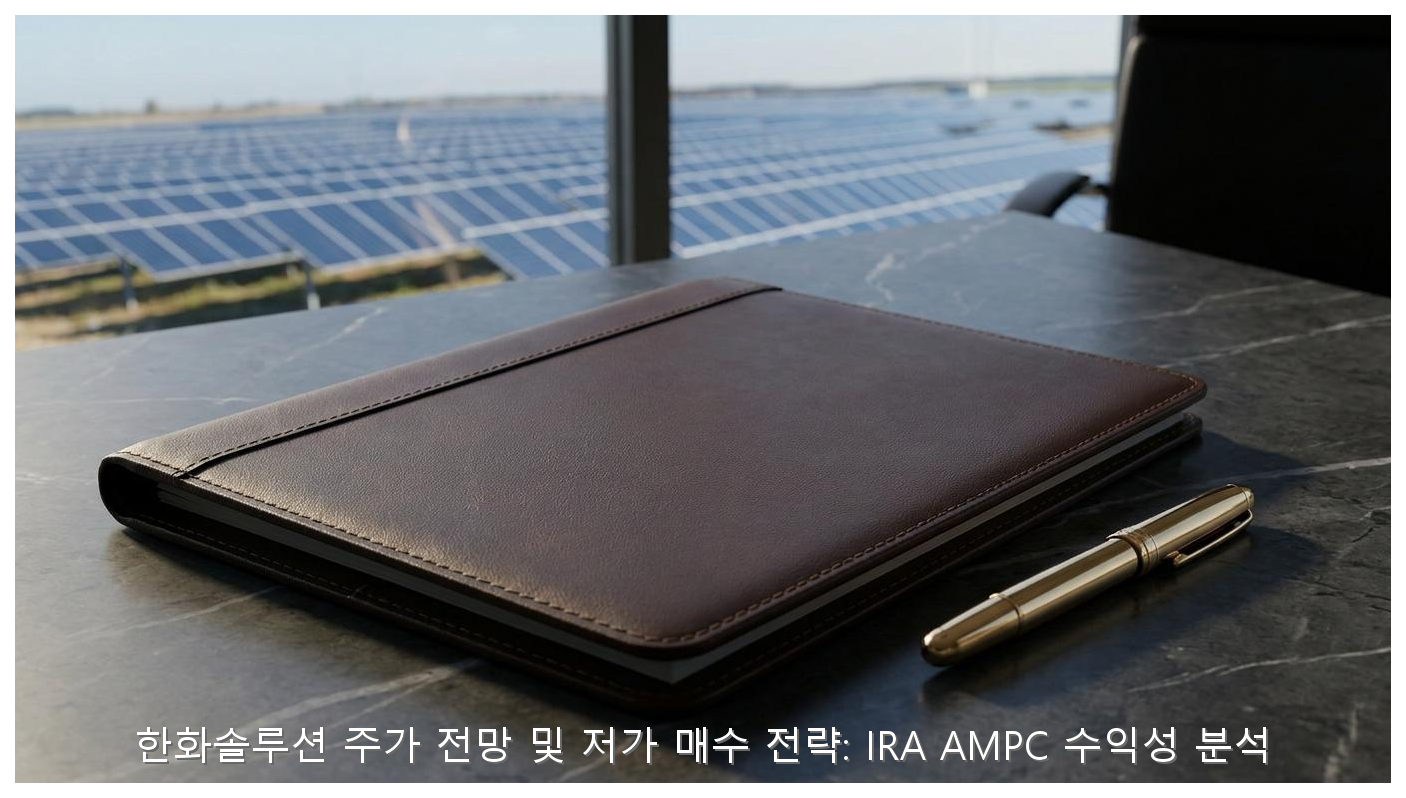 한화솔루션 주가 전망 및 저가 매수 전략: IRA AMPC 수익성 분석 핵심 안내 및 분석 인포그래픽 (3)
