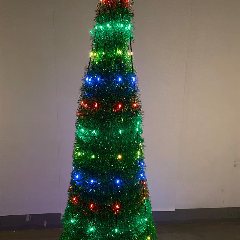 LED-Weihnachtsbaumspitze mit Lichtdraht, 3 m, USB