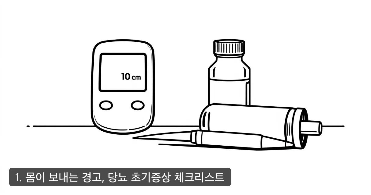 1. 몸이 보내는 경고, 당뇨 초기증상 체크리스트