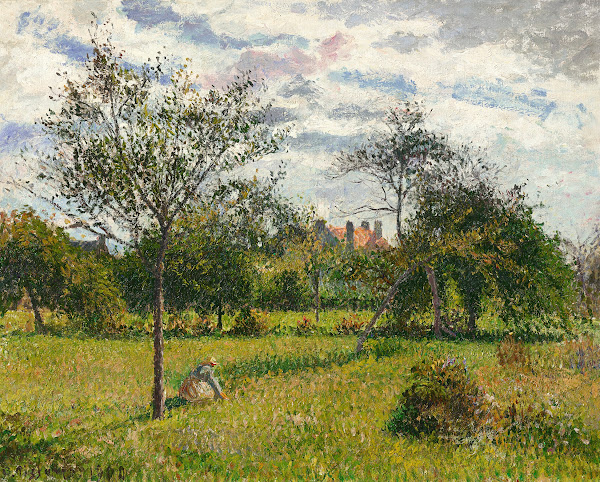 Matin soleil dautomne à Eragny 1900