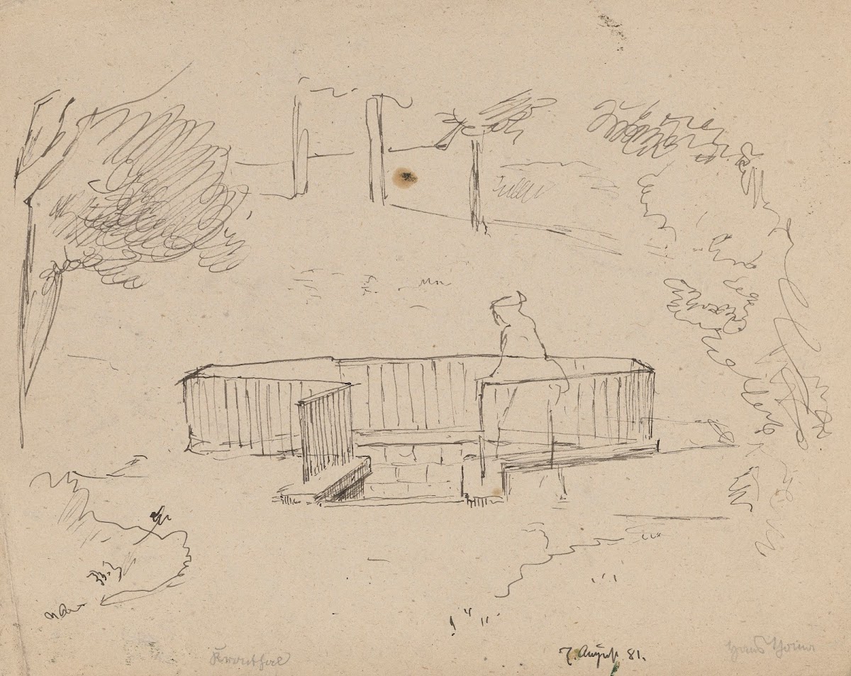 Genre Scene in a Park 1881