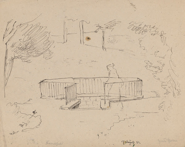 Genre Scene in a Park 1881