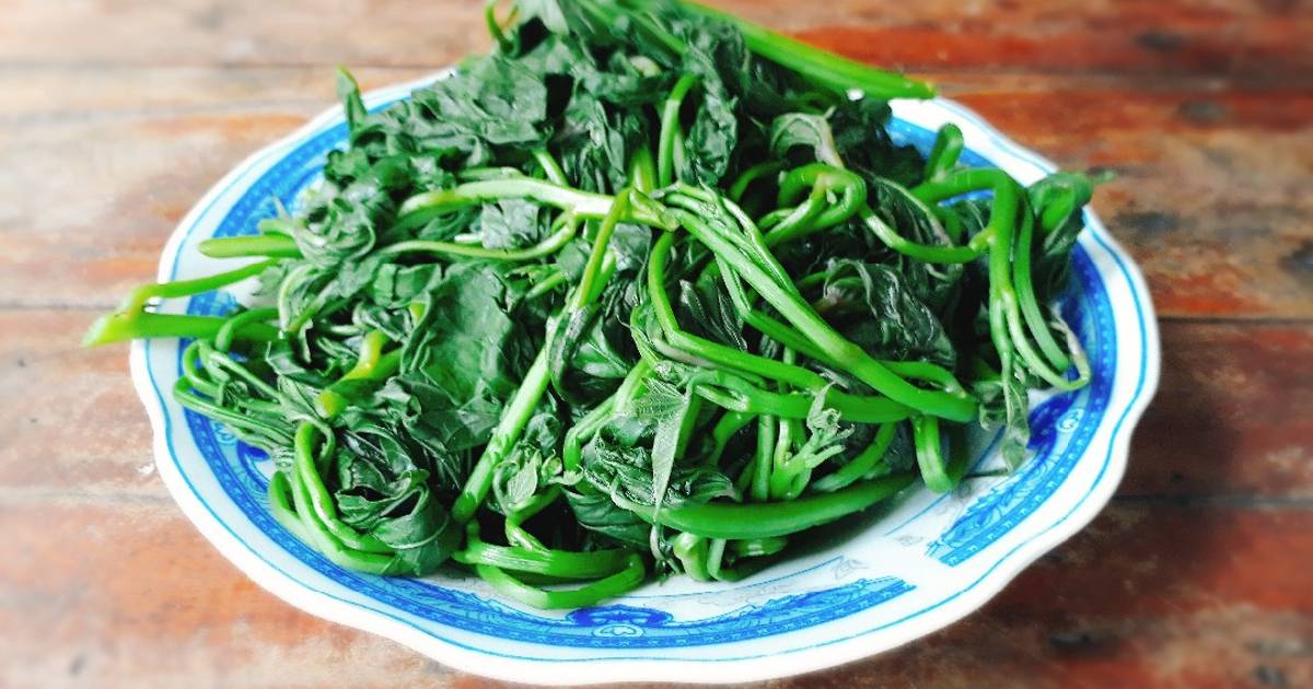 Rau lang luộc chay (rau khoai)