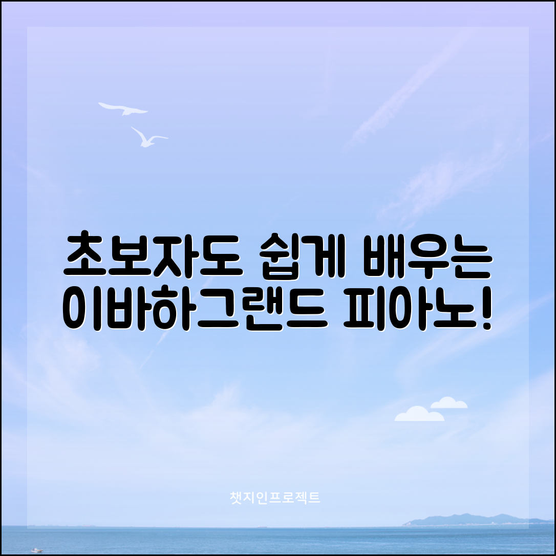 초보자도 쉽게 배우는 이바하그랜드피아노