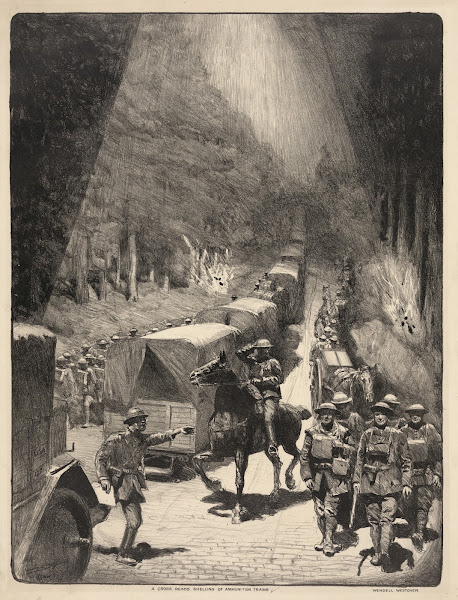 A cross roads shelling of ammunition trains 1927